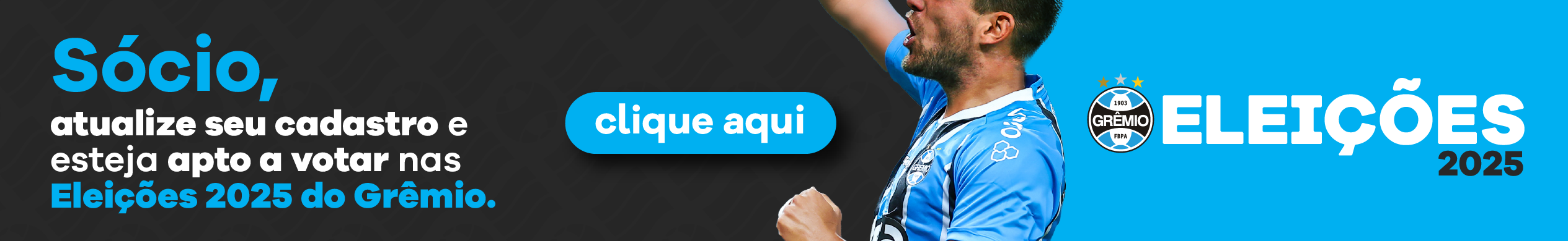 Grêmio banner atualizar socio