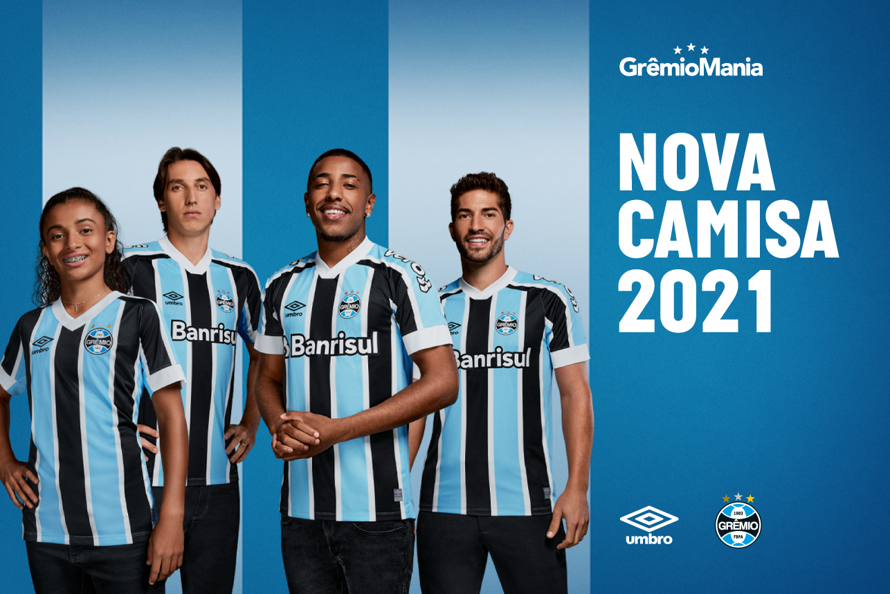 Gremio E Umbro Apresentam Novos Uniformes Para A Temporada 2021